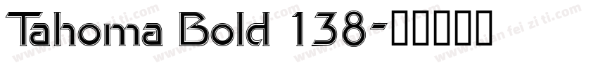 Tahoma Bold 138字体转换